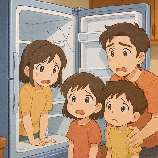 Что делать, если внутри холодильника появилась трещина