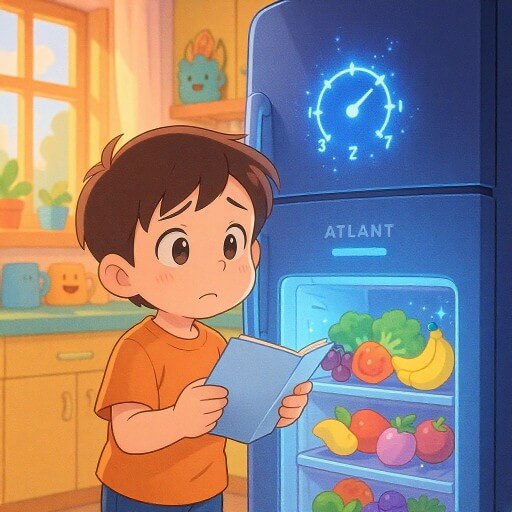 Что означает настройка температуры от 1 до 7 на холодильнике Атлант