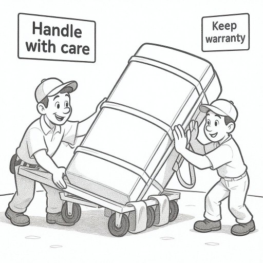 Как безопасно перевозить холодильник на боку без повреждений и потери гарантии