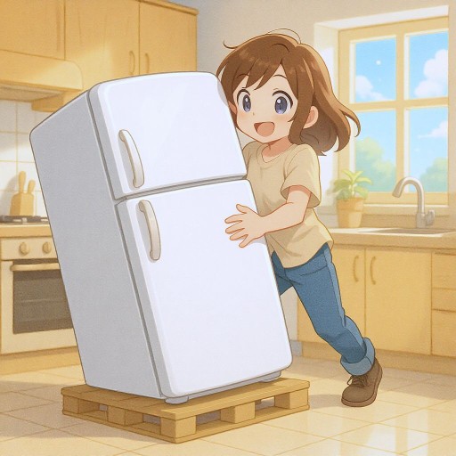 Как легко снять холодильник с упаковочного поддона в одиночку