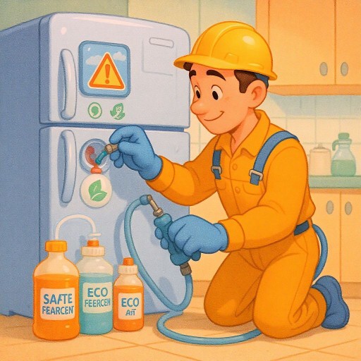 Как правильно и безопасно слить фреон с холодильника