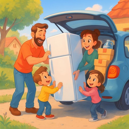 Как правильно перевозить холодильник в машине на боку