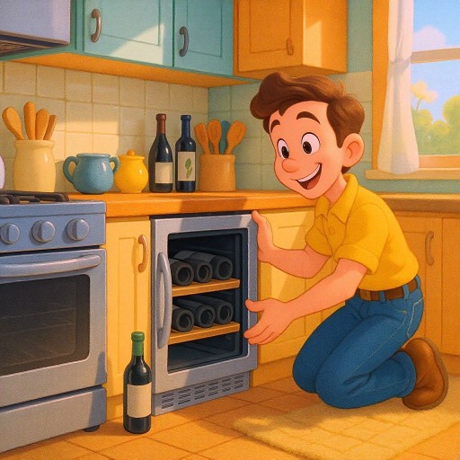 Как выбрать и установить встроенный винный холодильник под столешницу