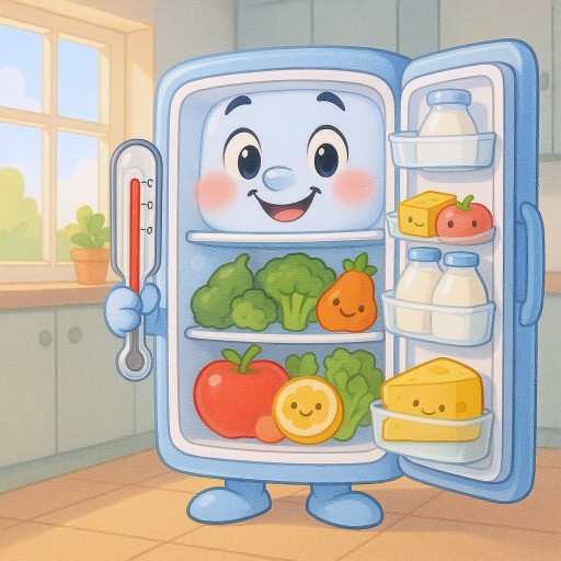 Какая оптимальная температура для хранения продуктов в холодильнике