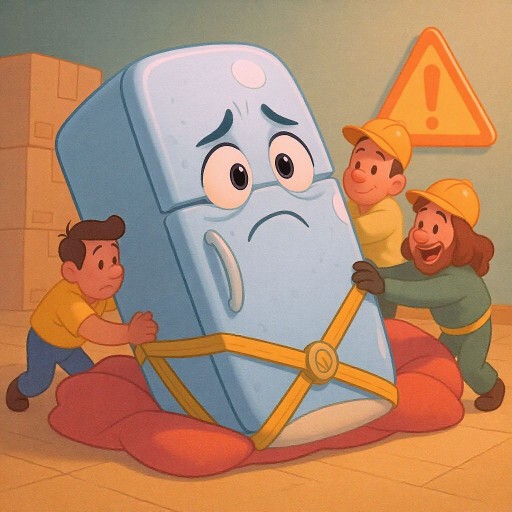 Можно ли класть холодильник на бок и как его транспортировать безопасно