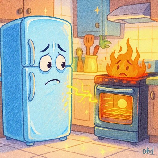 Можно ли размещать холодильник рядом с духовкой без риска для техники