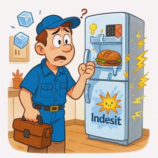 Почему двухкамерный холодильник Indesit не работает правильно и как устранить неисправности
