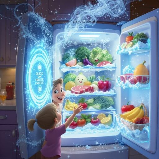 Почему функция quick freeze важна для хранения продуктов в холодильнике