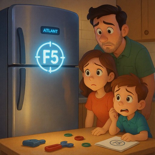 Почему холодильник Атлант показывает ошибку F5 и как исправить поломку