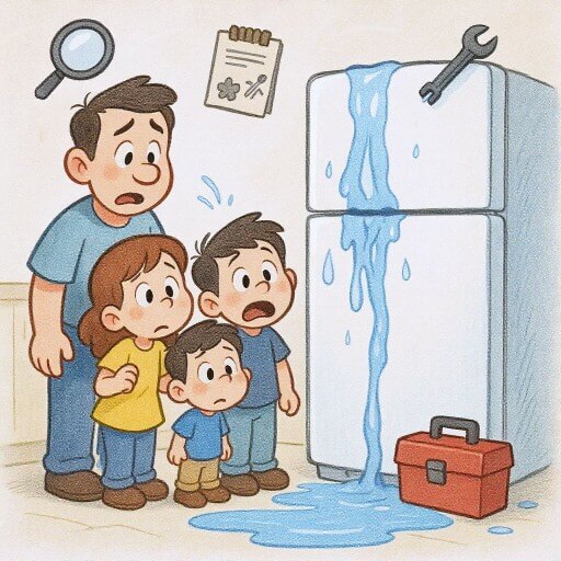 Почему холодильник течет: причины, диагностика и возможные решения