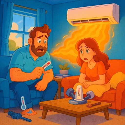 Почему кондиционер не дует холодным воздухом: причины и решения