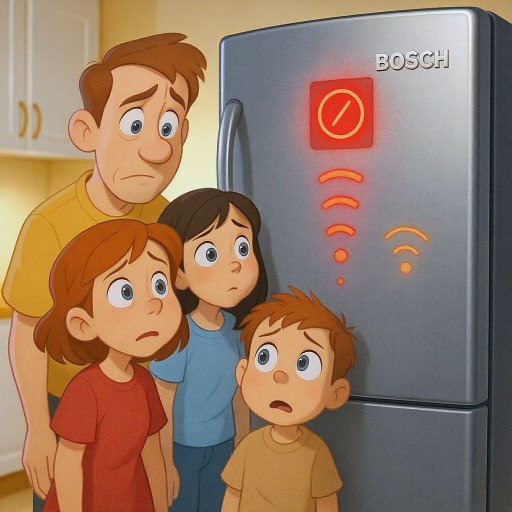 Почему на холодильнике Bosch мигает красный индикатор и сигналы тревоги