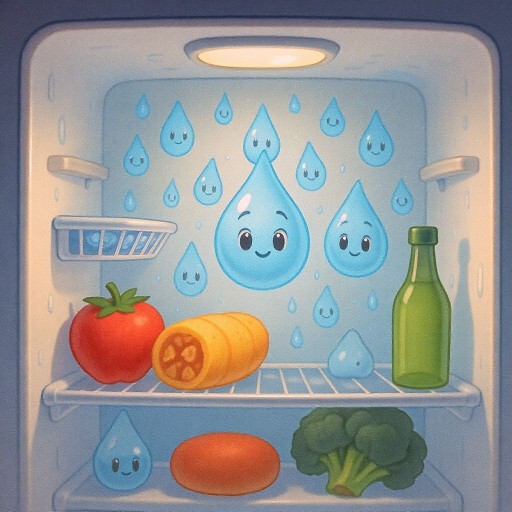 Почему на задней стенке холодильника появляются капли воды