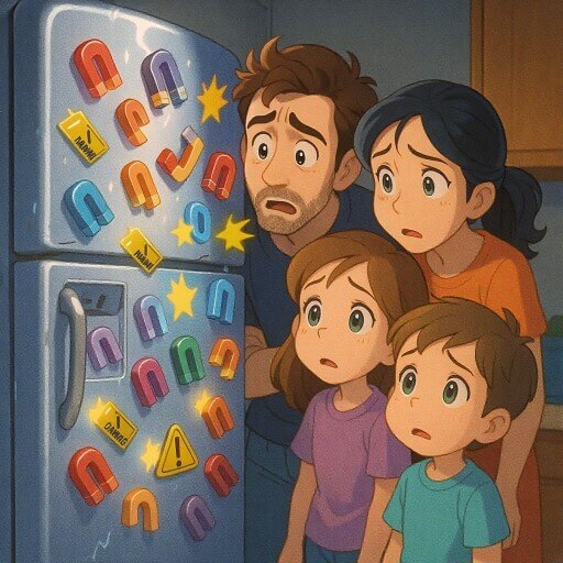 Почему нельзя вешать магниты на холодильник и как это влияет на технику