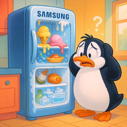 Почему в холодильнике Samsung верхняя камера не морозится, а морозилка работает